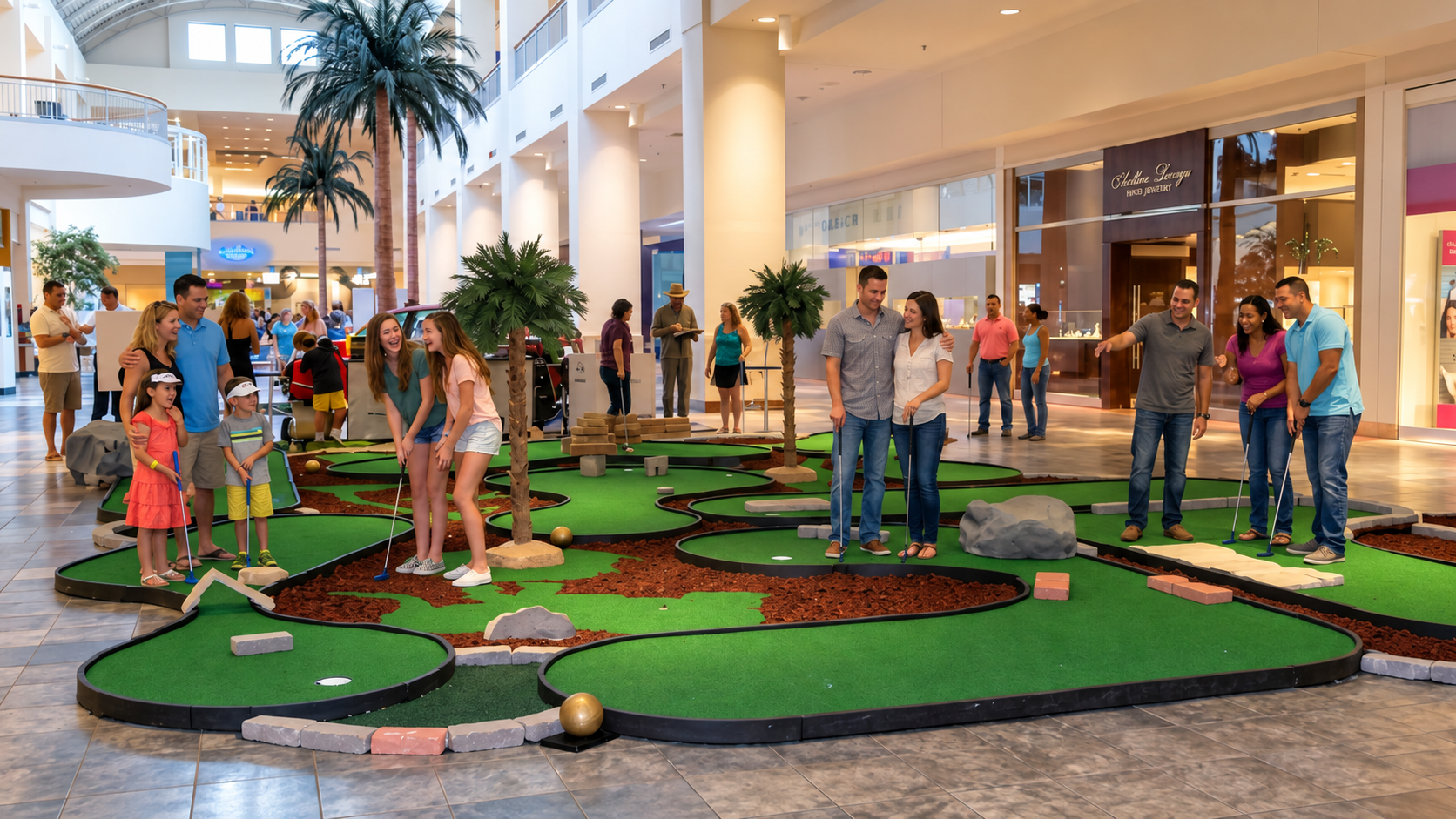 Mini Greens at mall & retail events