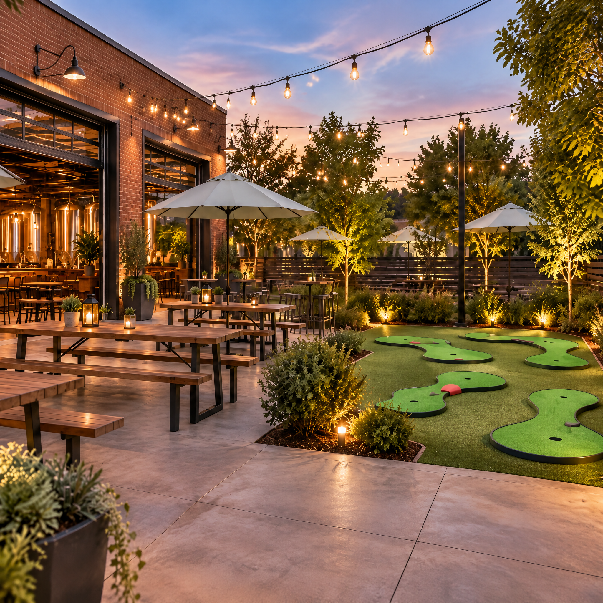 Mini Greens shown at bars & breweries