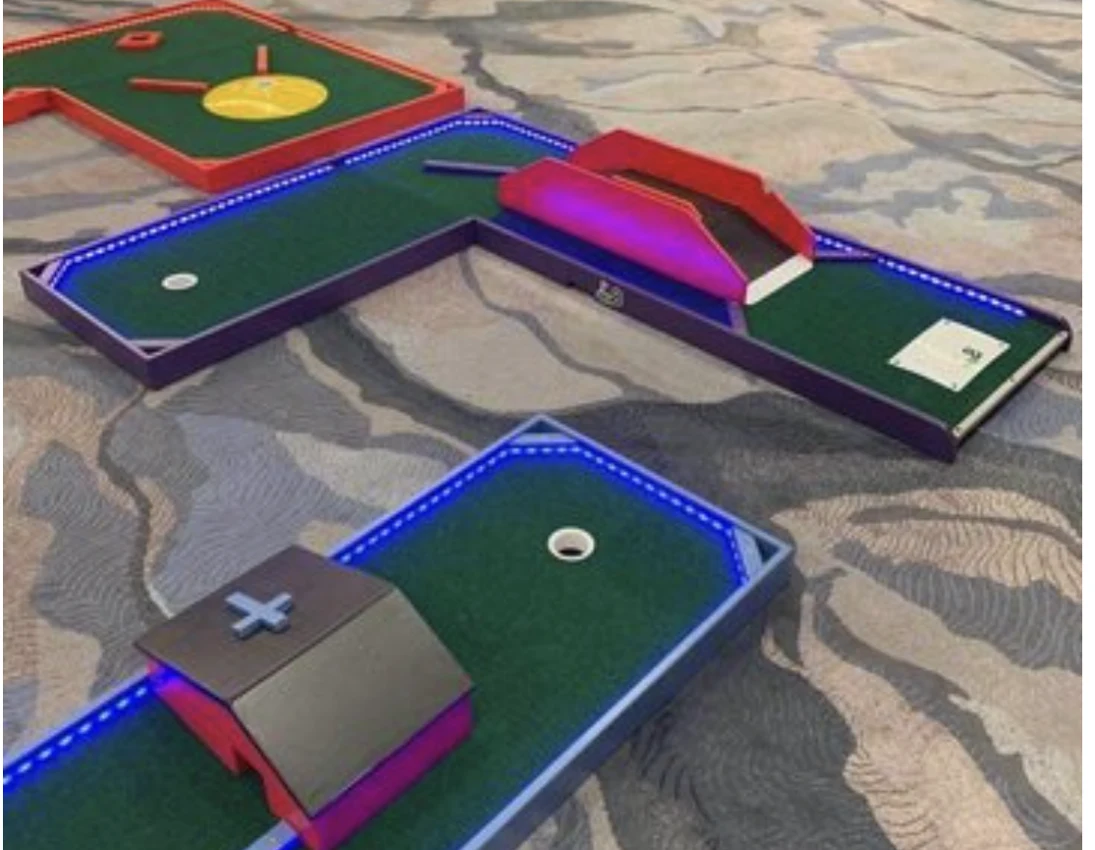 One Big Party mini golf rental-course example